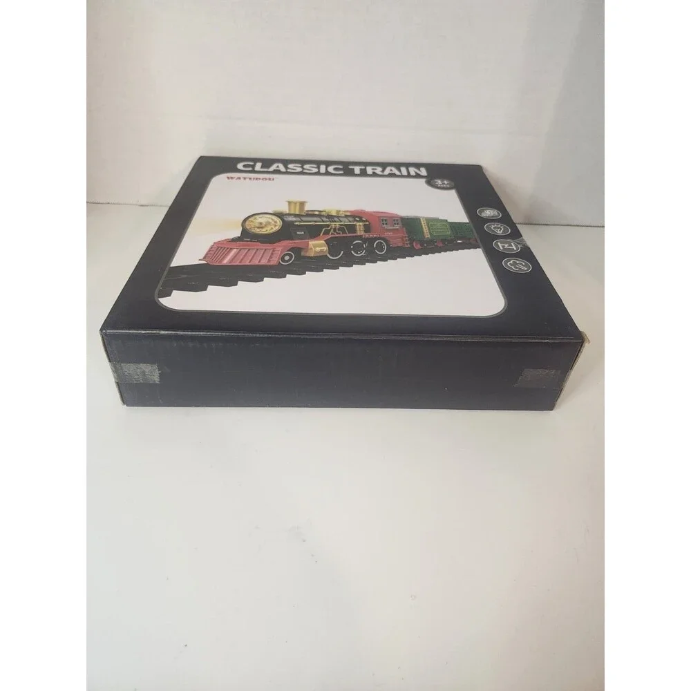 Watudou BJ2505B Black Red ‎HO Scale Classic Train Toy Set For Ages 3+